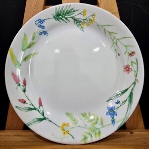 Like new Corelle My Garden Dinner Plates 10 1/4" USA Corning set of 7